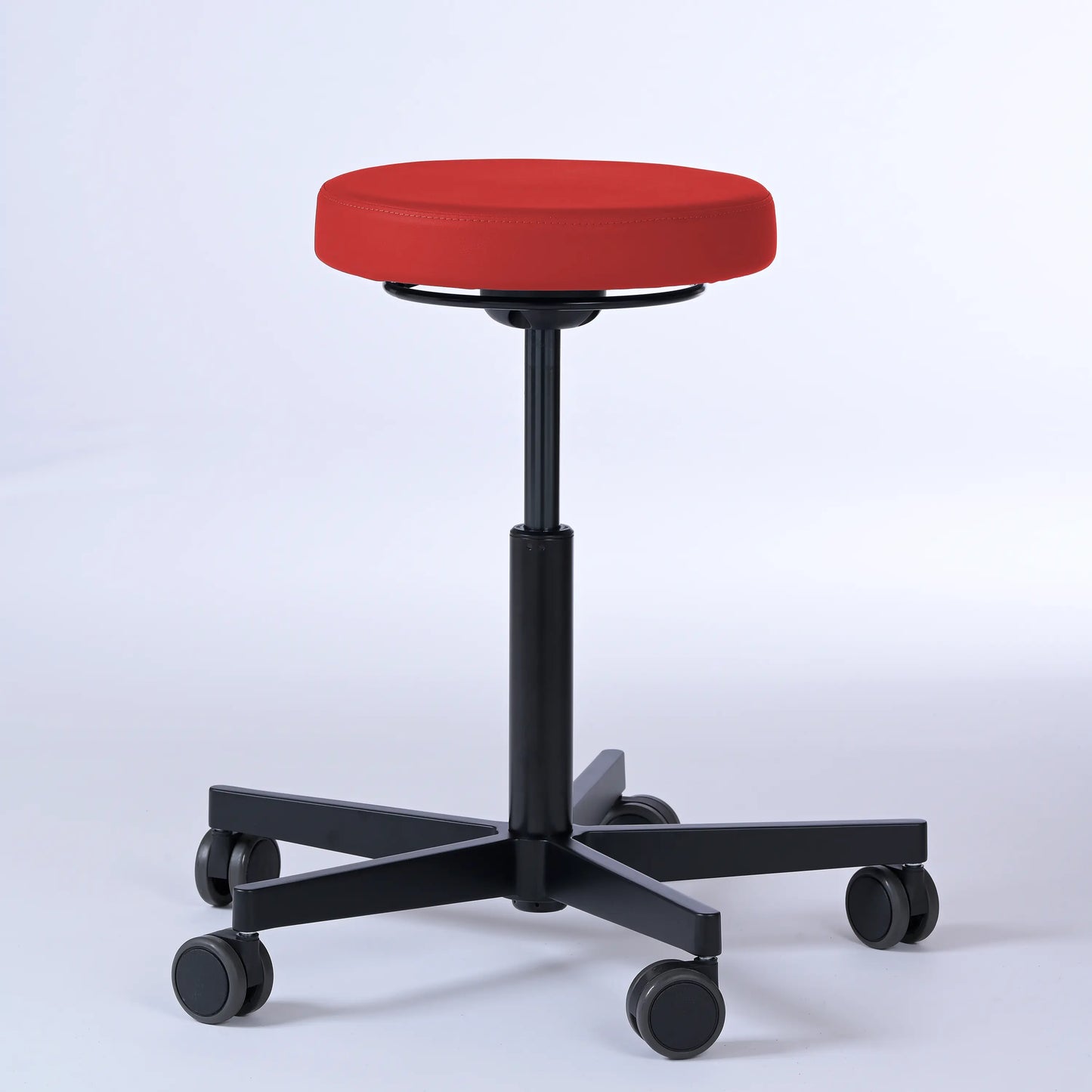 Drehhocker Lantinus – Gestell Aluminium mit Rollen -  - Activeform