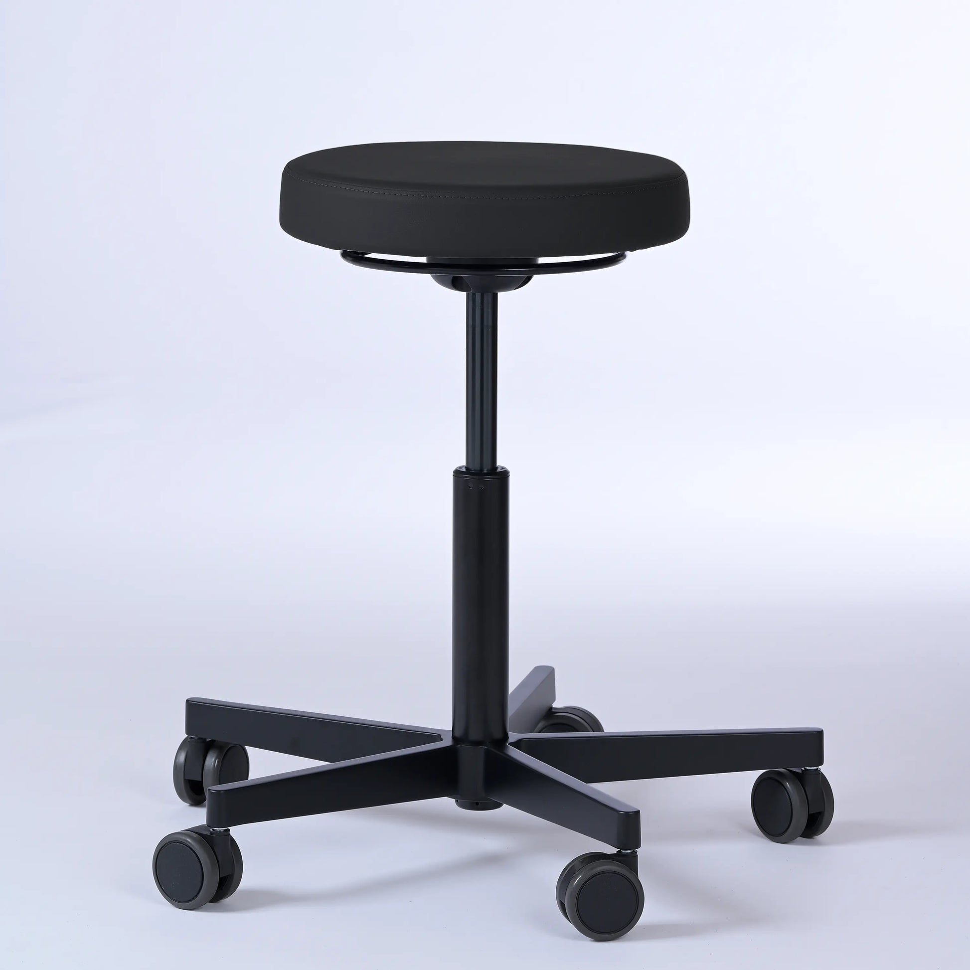Drehhocker Lantinus – Gestell Aluminium mit Rollen -  - Activeform