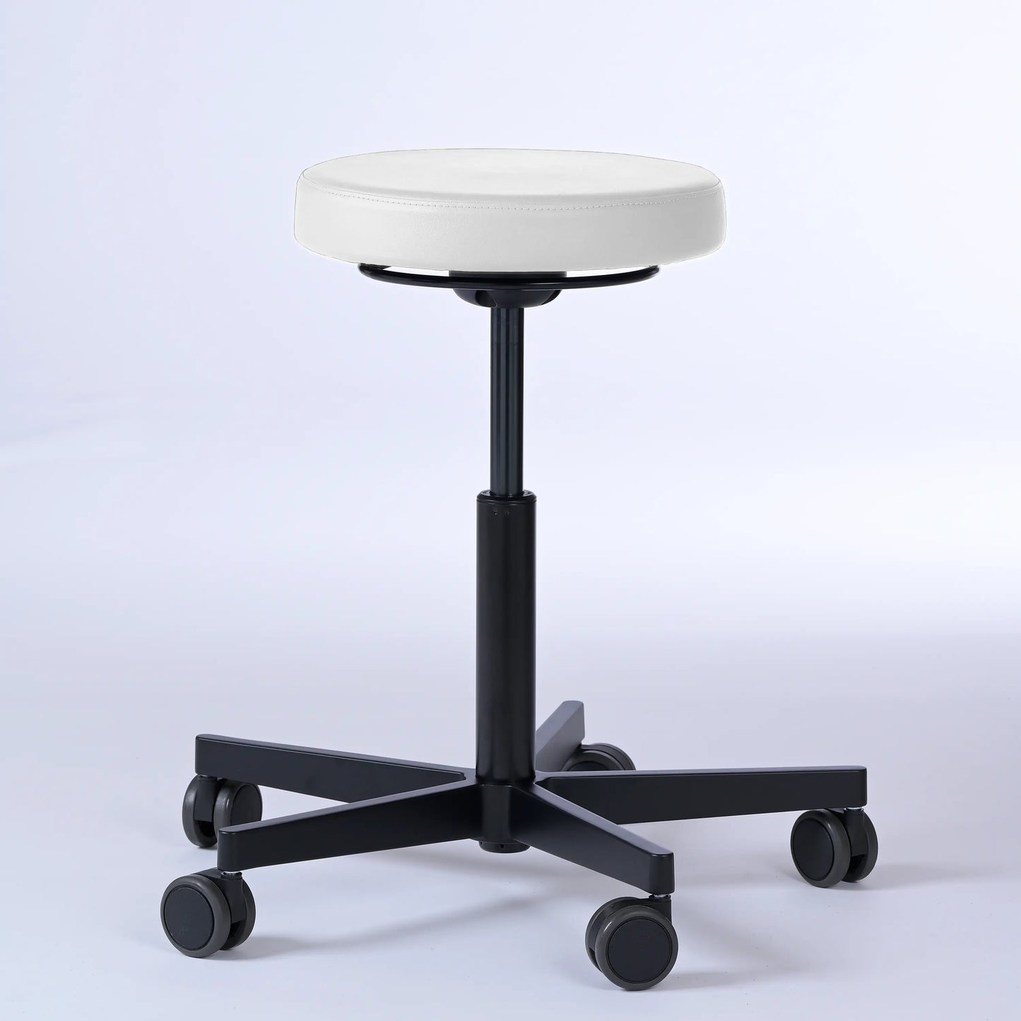 Drehhocker Lantinus – Gestell Aluminium mit Rollen -  - Activeform
