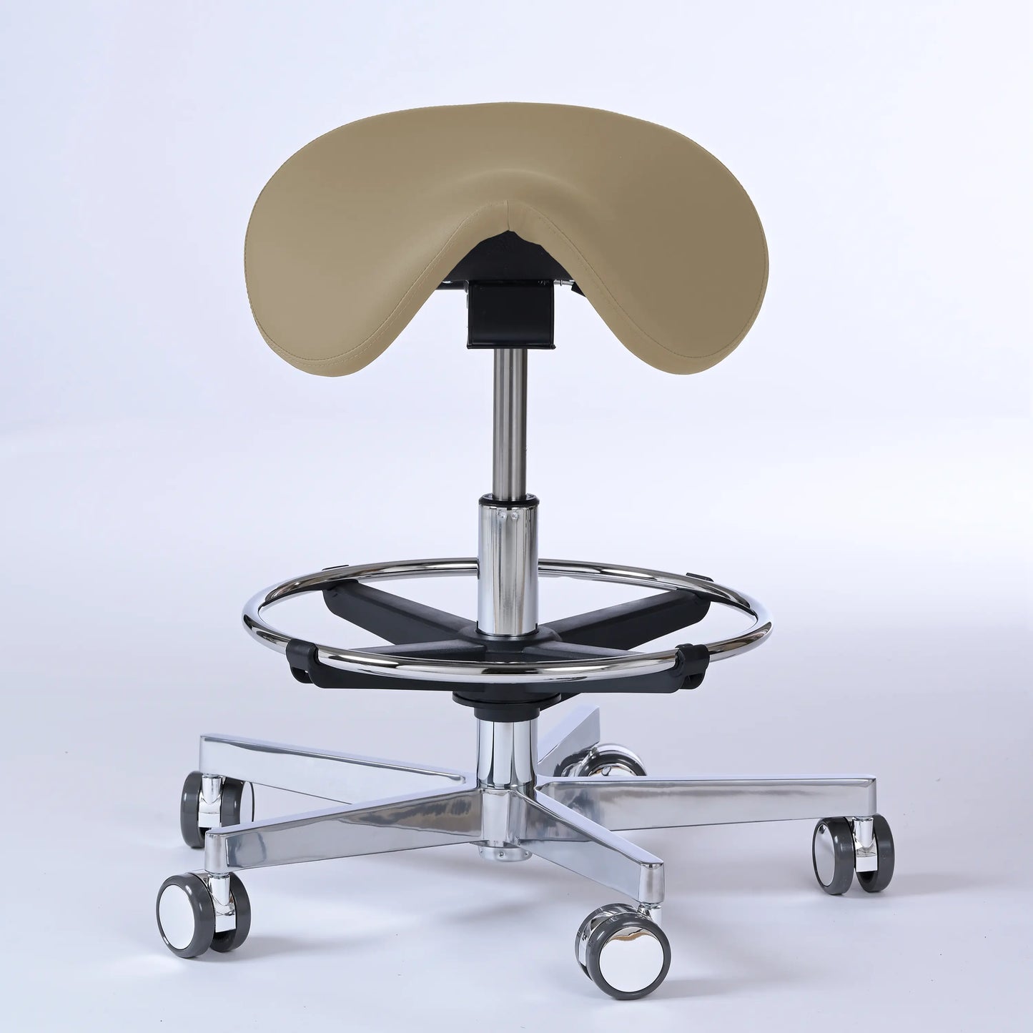 Sattelhocker Garwin – Gestell chrom mit Rollen -  - Activeform