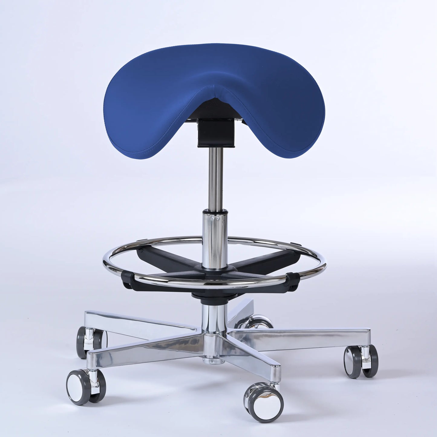 Sattelhocker Garwin – Gestell chrom mit Rollen -  - Activeform