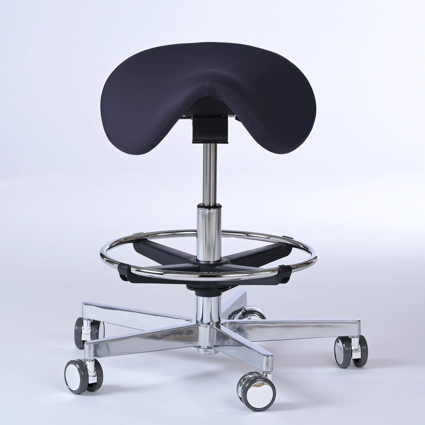 Sattelhocker Garwin – Gestell chrom mit Rollen -  - Activeform