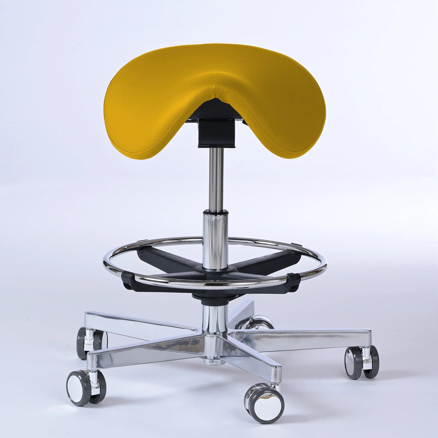 Sattelhocker Garwin – Gestell chrom mit Rollen -  - Activeform