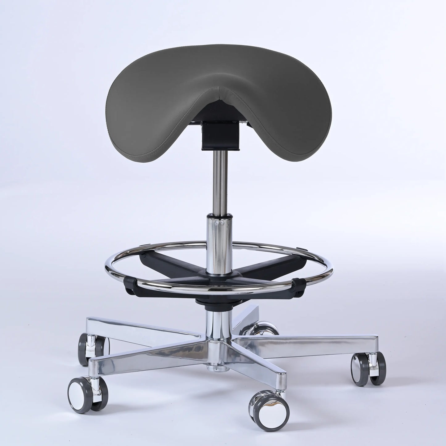 Sattelhocker Garwin – Gestell chrom mit Rollen -  - Activeform