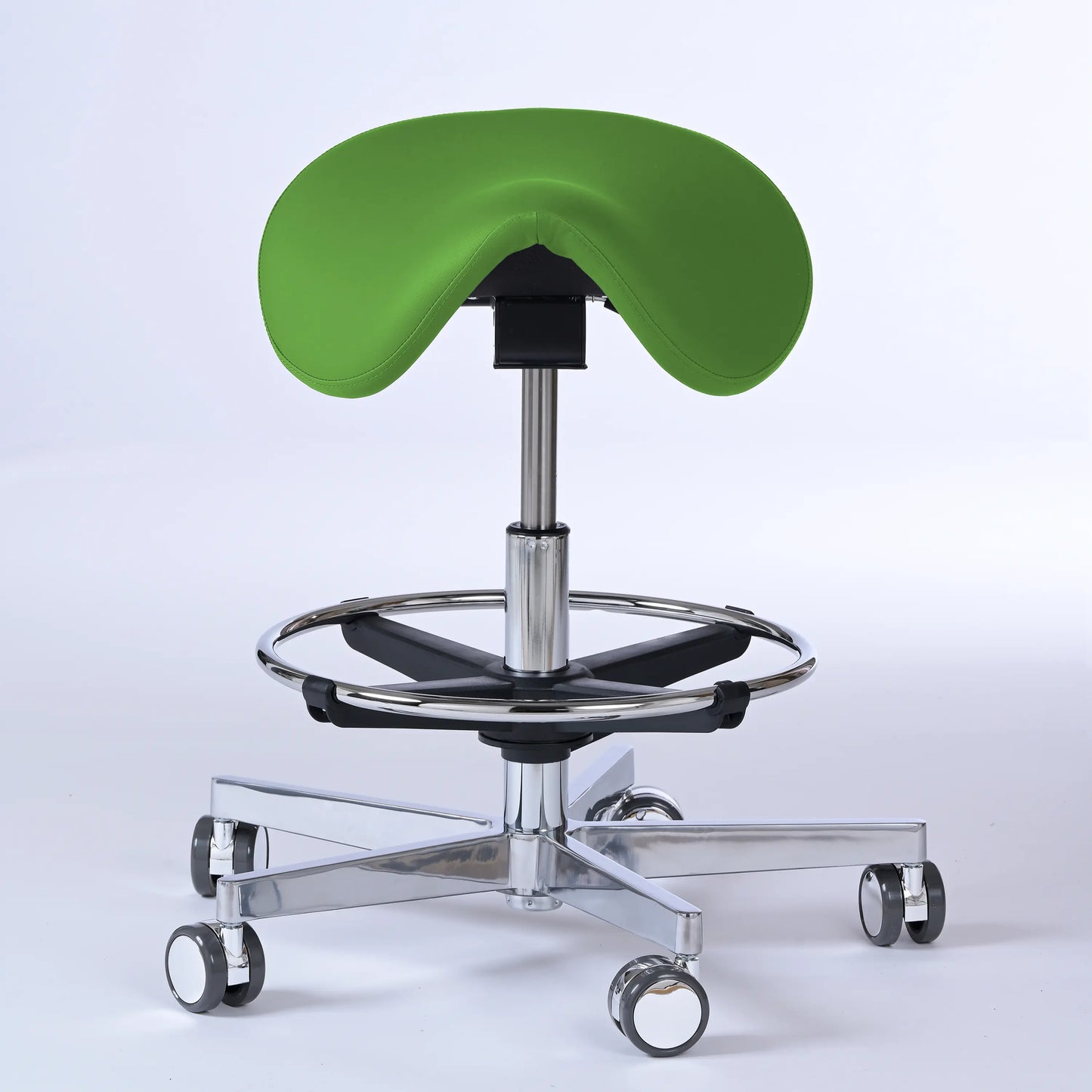Sattelhocker Garwin – Gestell chrom mit Rollen -  - Activeform