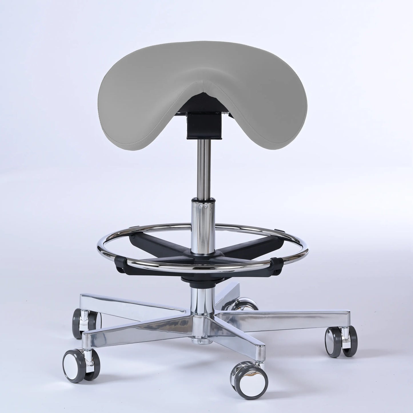 Sattelhocker Garwin – Gestell chrom mit Rollen -  - Activeform
