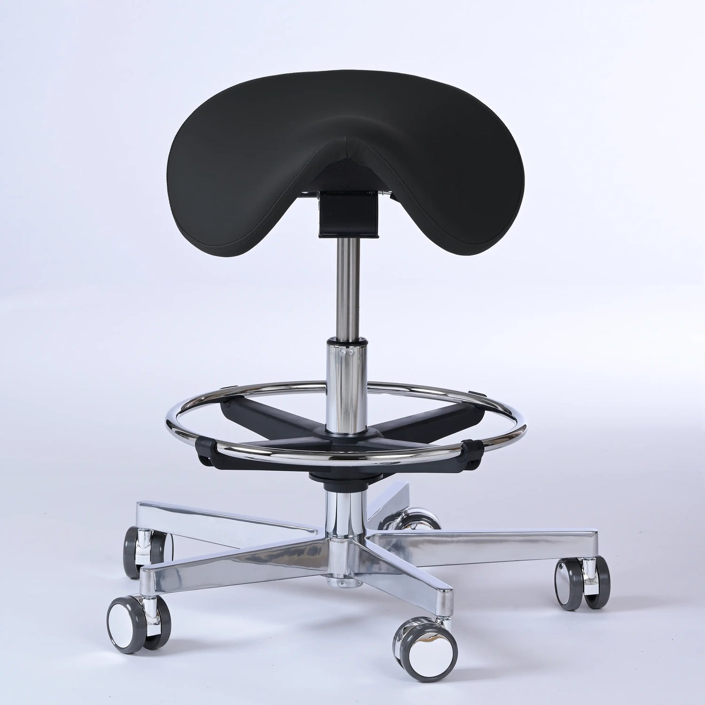 Sattelhocker Garwin – Gestell chrom mit Rollen -  - Activeform