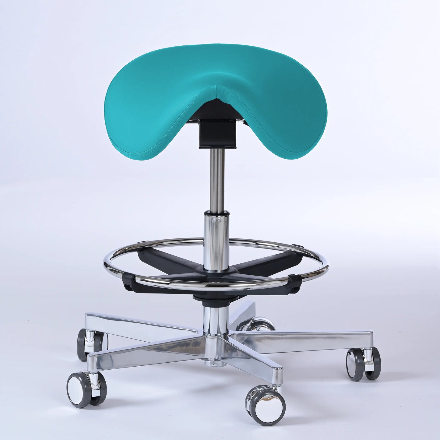 Sattelhocker Garwin – Gestell chrom mit Rollen -  - Activeform