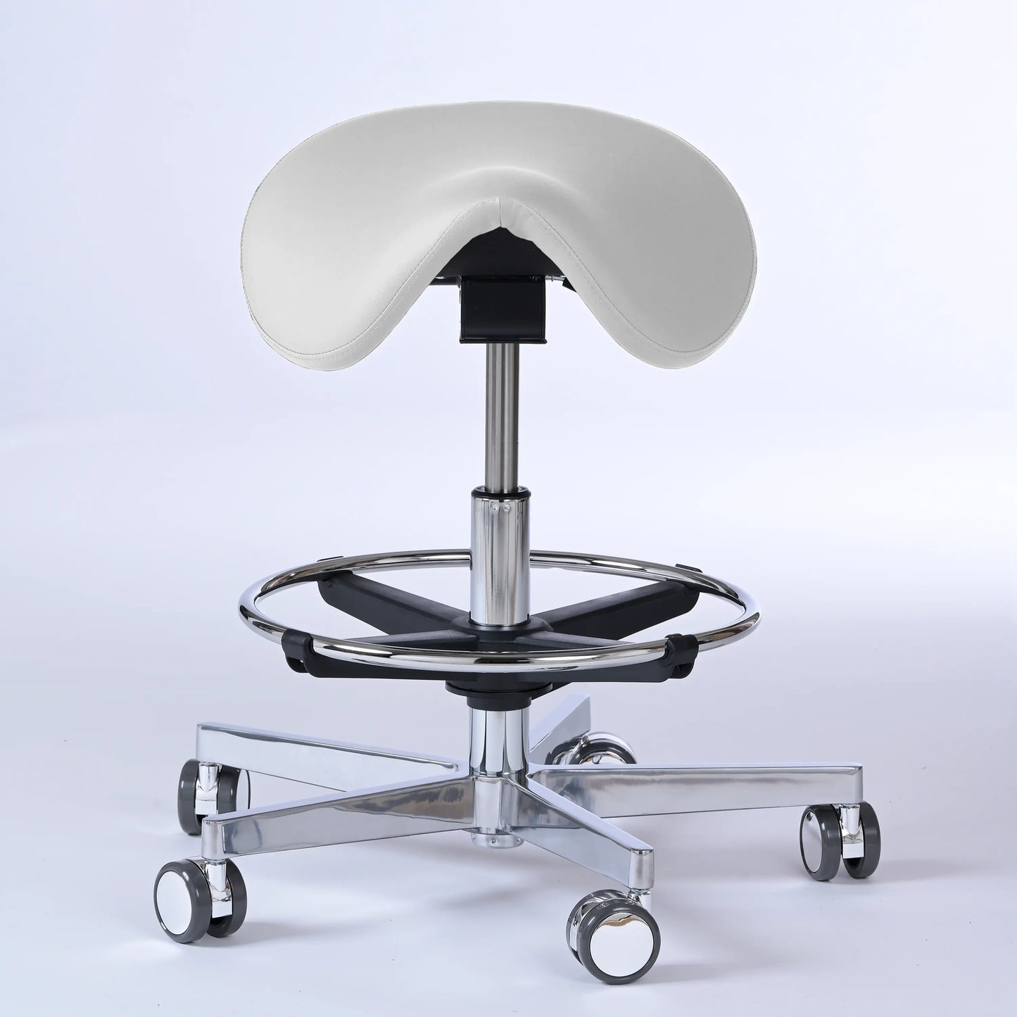 Sattelhocker Garwin – Gestell chrom mit Rollen -  - Activeform
