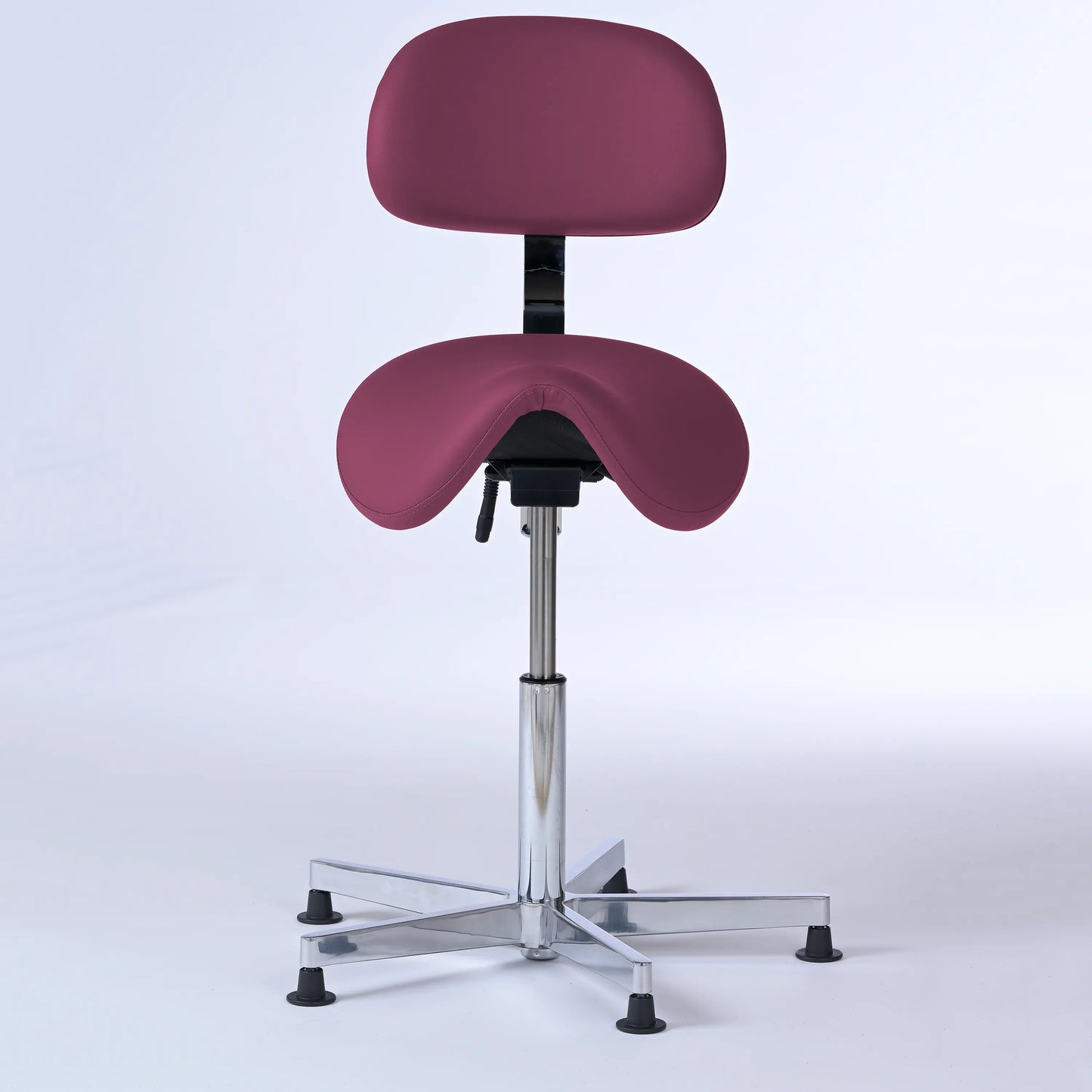 Stehhocker mit Rückenlehne Garwin – Gestell chrom mit Gleitern -  - Activeform