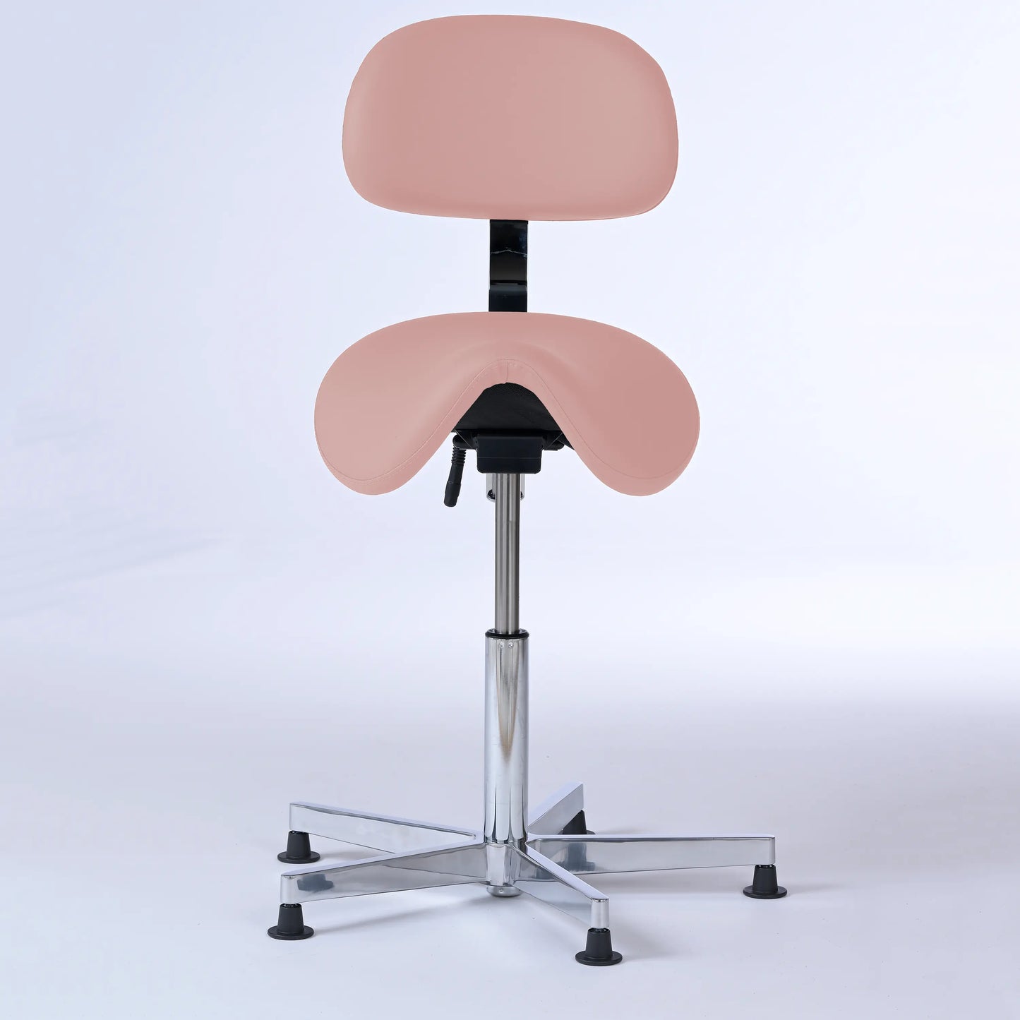 Stehhocker mit Rückenlehne Garwin – Gestell chrom mit Gleitern -  - Activeform