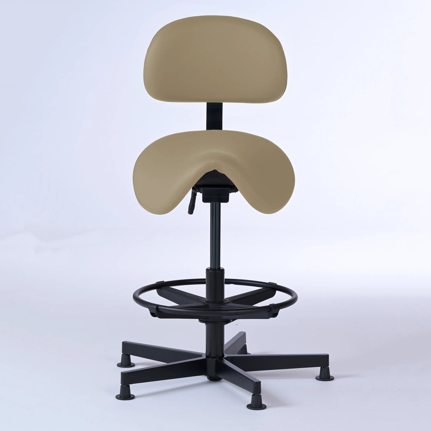 Stehhocker mit Rückenlehne Garwin – Gestell Aluminium mit Gleitern -  - Activeform
