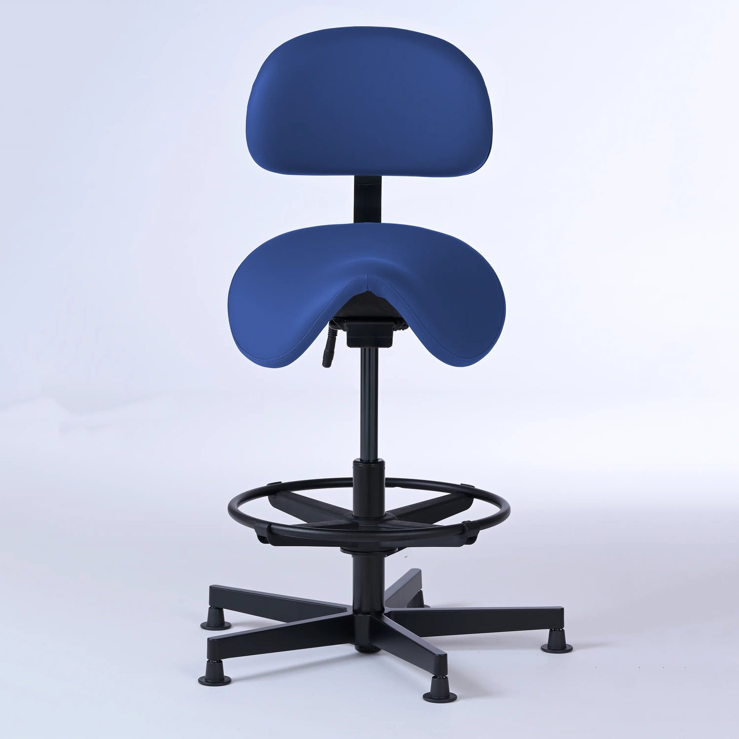 Stehhocker mit Rückenlehne Garwin – Gestell Aluminium mit Gleitern -  - Activeform