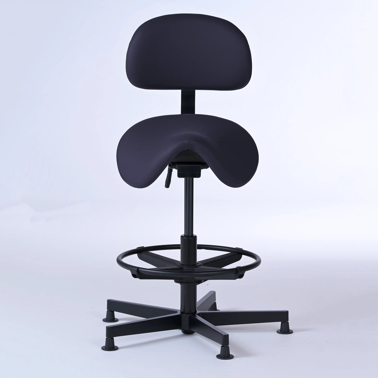 Stehhocker mit Rückenlehne Garwin – Gestell Aluminium mit Gleitern -  - Activeform