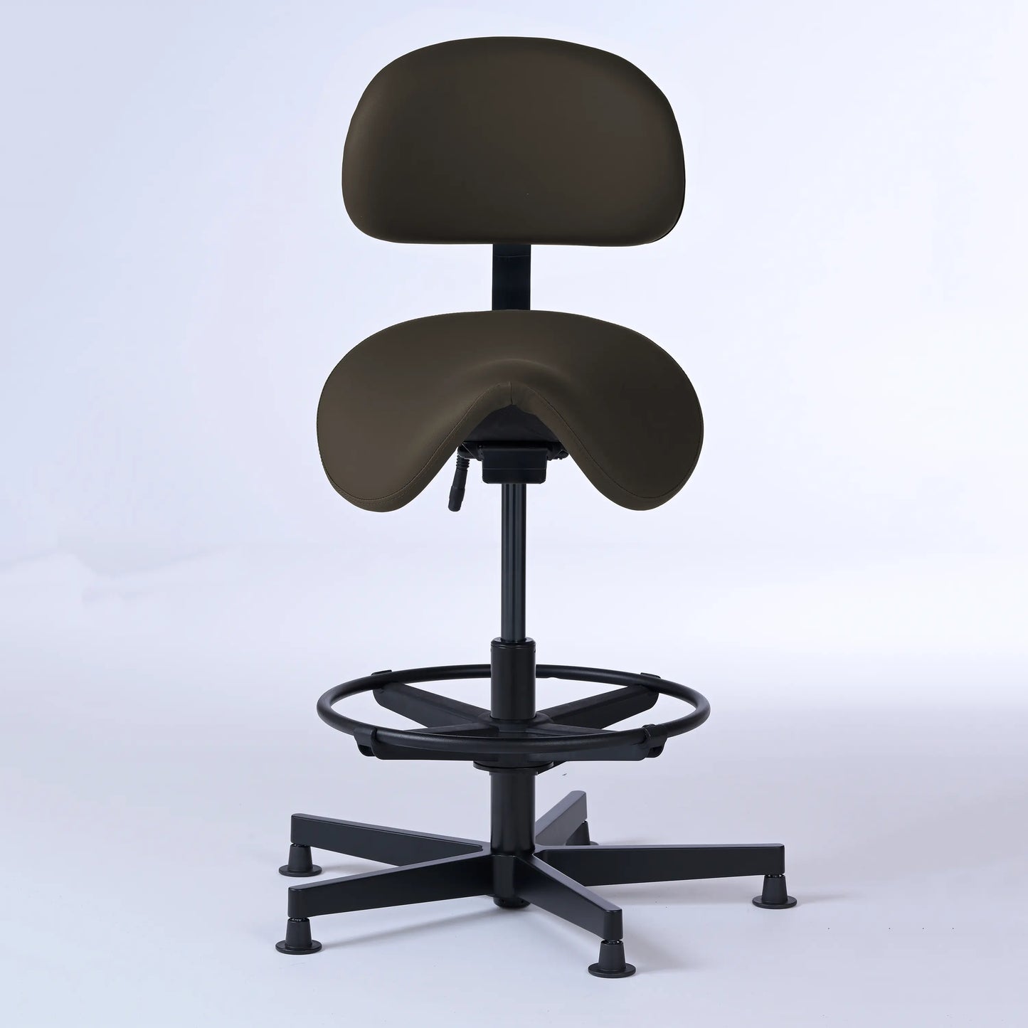 Stehhocker mit Rückenlehne Garwin – Gestell Aluminium mit Gleitern -  - Activeform