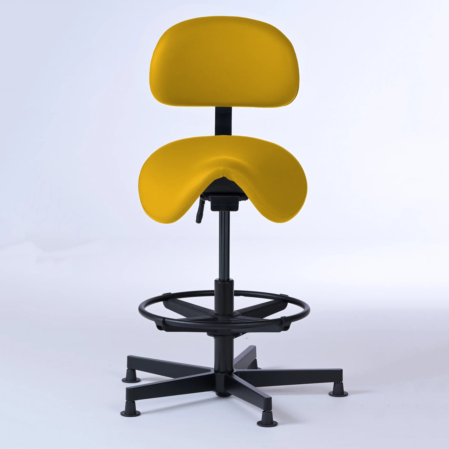 Stehhocker mit Rückenlehne Garwin – Gestell Aluminium mit Gleitern -  - Activeform