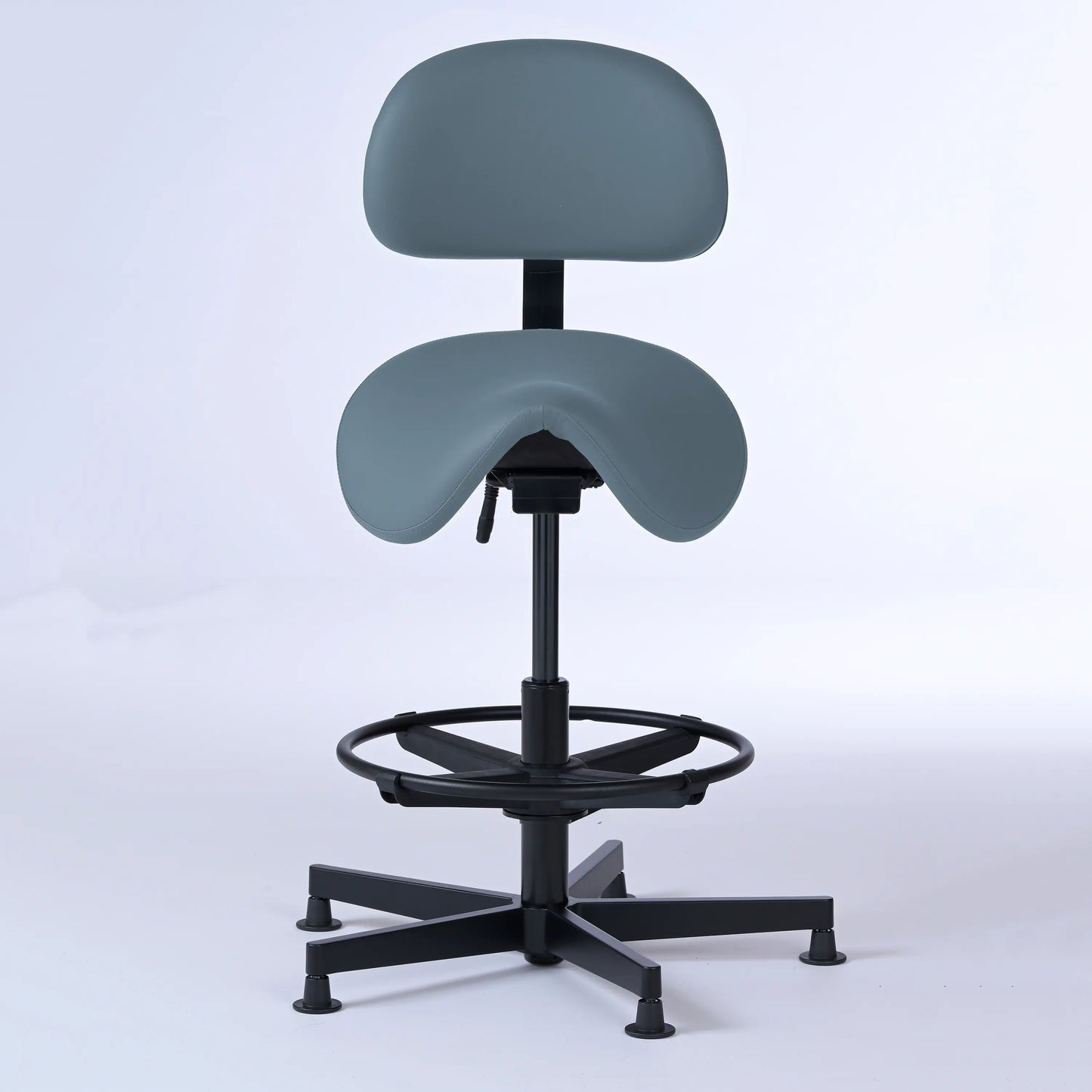 Stehhocker mit Rückenlehne Garwin – Gestell Aluminium mit Gleitern -  - Activeform