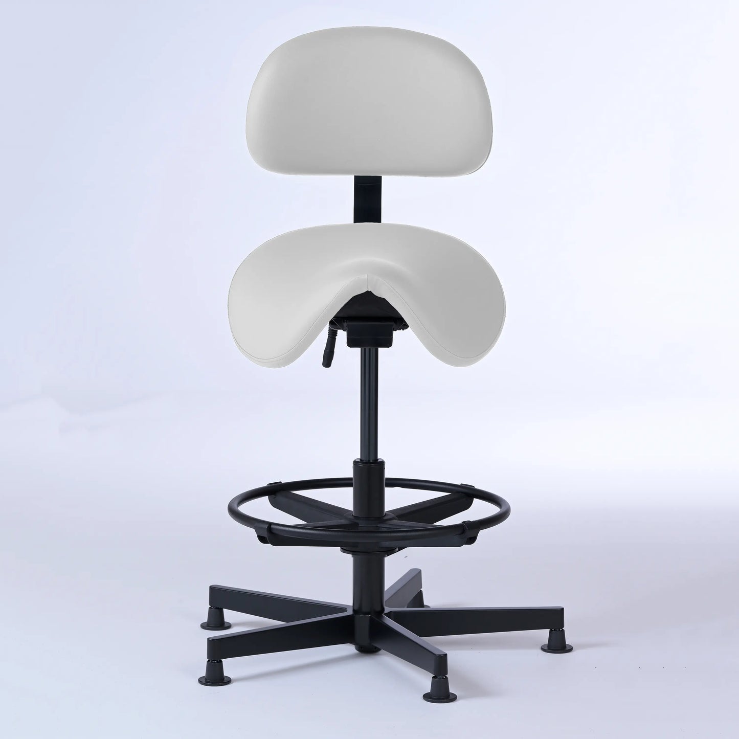 Stehhocker mit Rückenlehne Garwin – Gestell Aluminium mit Gleitern -  - Activeform