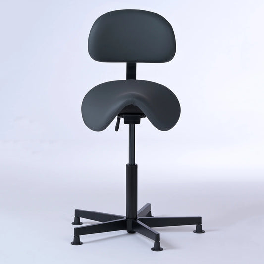 Stehhocker mit Rückenlehne Garwin – Gestell Aluminium mit Gleitern -  - Activeform